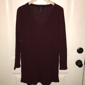 Maroon/burgundy sweater dress